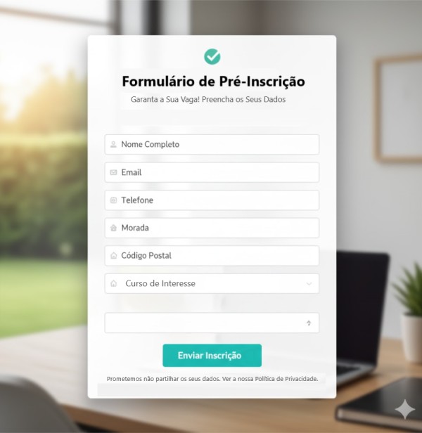 Formulário de Pré-Inscrição nas Formações ANASTÁCIA Formulário de Pré-Inscrição nas Formações ANASTÁCIA